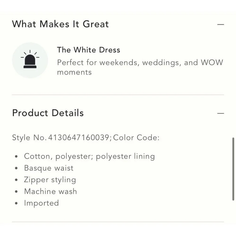 NWT Size 8 - Anthropologie Lace Basque-Waist Mini Dress in Beige (NWT US$ 268) - Picture 5 of 16